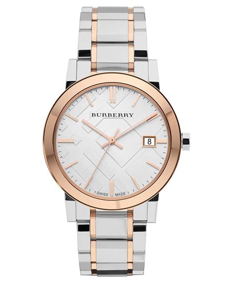 burberry watch women's swiss two tone stainless steel bracelet 38mm|Burberry Two Tone Stainless Steel Watch, 38mm Jewelry.